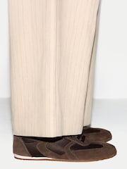 Jigsaw Brown Porto Satin Trainers - Image 1 of 6