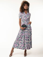 Jolie Moi Purple Molly Jersey Maxi Dress - Image 2 of 5