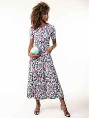 Jolie Moi Purple Molly Jersey Maxi Dress - Image 3 of 5