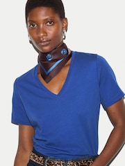 Jigsaw Blue V-Neck T-Shirt - Image 2 of 5