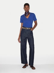 Jigsaw Blue V-Neck T-Shirt - Image 3 of 5