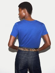 Jigsaw Blue V-Neck T-Shirt - Image 4 of 5