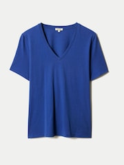Jigsaw Blue V-Neck T-Shirt - Image 5 of 5
