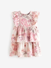Pink Frill Ponte Dress (3mths-7yrs) - Image 1 of 3