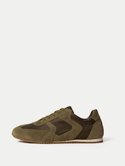 Jigsaw Green Porto Satin Trainers - Image 5 of 6