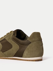 Jigsaw Green Porto Satin Trainers - Image 6 of 6