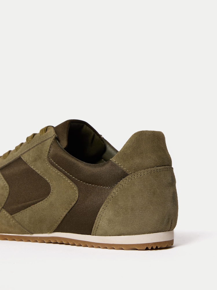 Jigsaw Green Porto Satin Trainers - Image 6 of 6 Jigsaw Green Porto Satin Trainers - Image 6 of 6