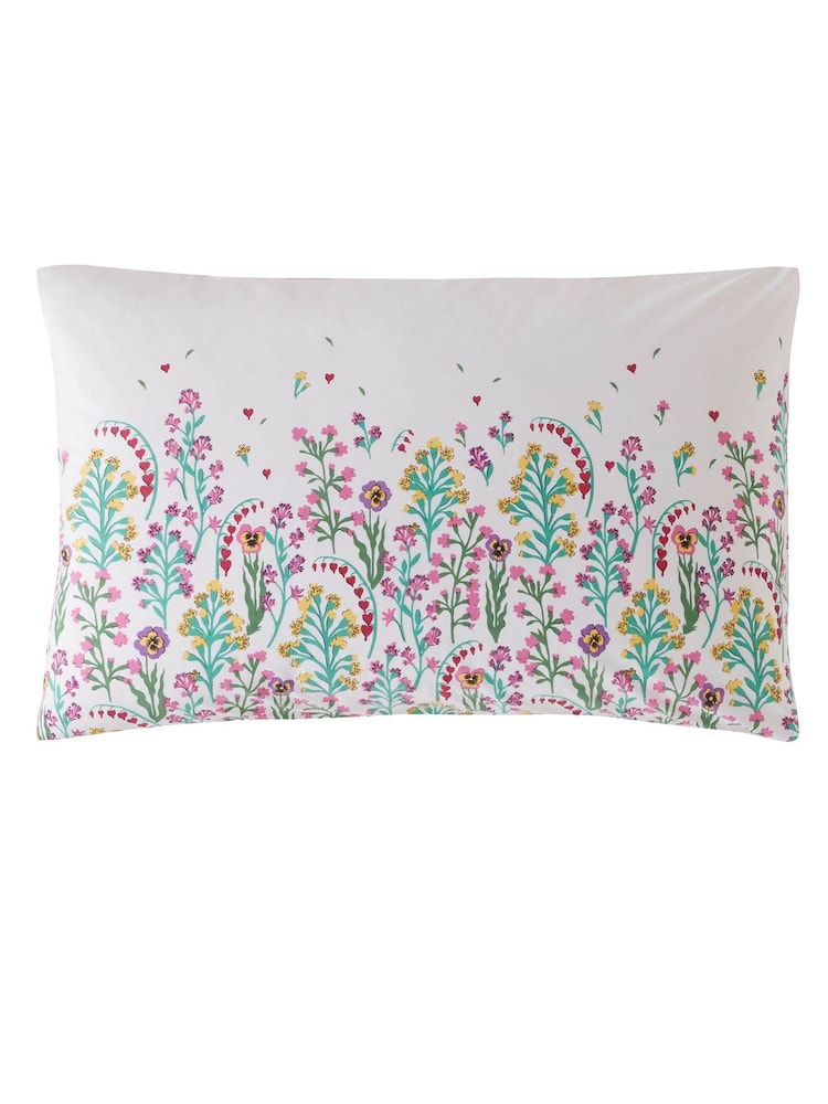 Cath Kidston Cream Paper Pansy 100% Cotton Duvet Cover And Pillowcase Set - Image 4 of 4