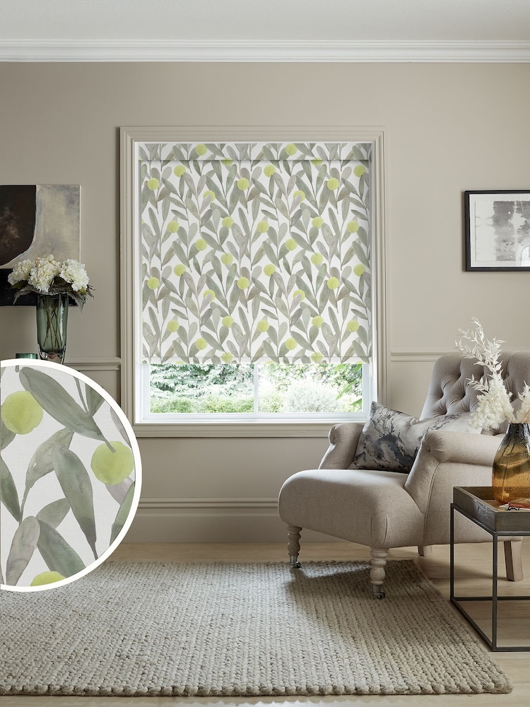 Voyage Sage Green Blackout Enso Made to Measure Roller Blind - Image 1 of 6
