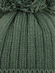 Verde caqui - Gorro de canalé calentito de Jojo Maman Bébé - Imagen 3 de 3