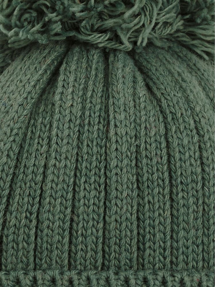 Verde caqui - Gorro de canalé calentito de Jojo Maman Bébé - Imagen 3 de 3