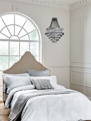 Helena Springfield White Gatsby Jacquard Pillowcase - Image 4 of 4