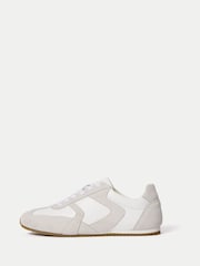 Jigsaw White Porto Leather Trainers - Image 3 of 6