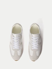 Jigsaw White Porto Leather Trainers - Image 5 of 6