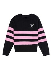 Juicy Couture Juicy Textured Stripe Jumper - Image 1 of 3