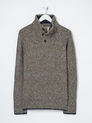 FatFace Green Hove Twist Half Neck Jumper - Image 4 of 4