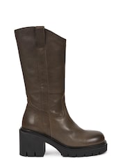 Celtic & Co. Block Heel Brown Boots - Image 1 of 7