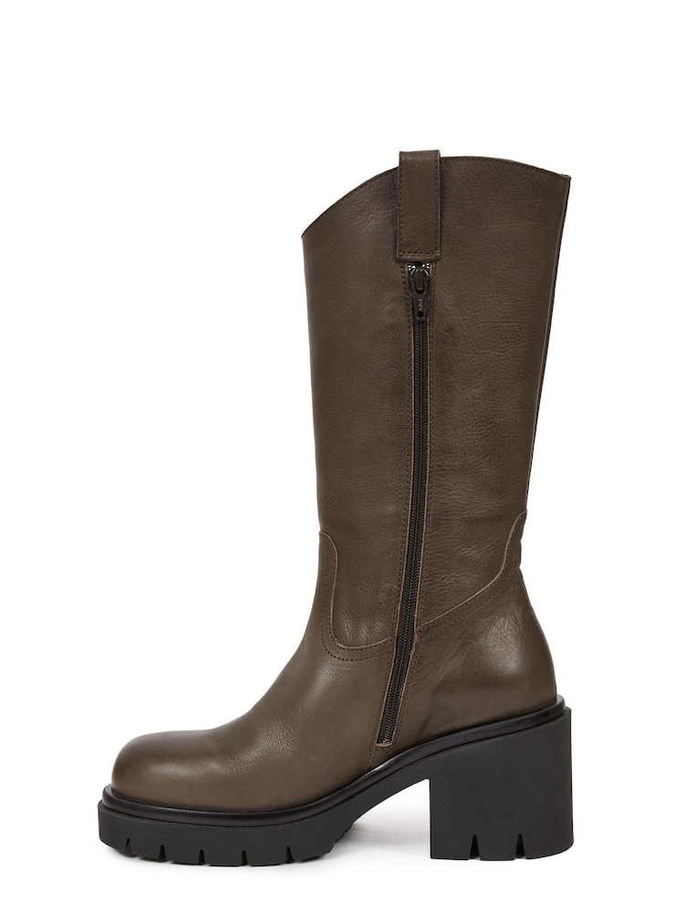 Celtic & Co. Block Heel Brown Boots - Image 2 of 7