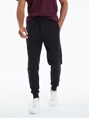 Threadbare Black Cotton Blend Joggers - Image 1 of 4
