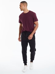 Threadbare Black Cotton Blend Joggers - Image 3 of 4