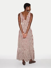 Jigsaw Purple Slub Stripe Sundress - Image 4 of 6