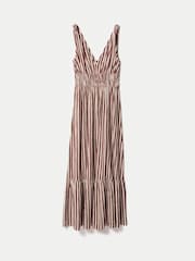Jigsaw Purple Slub Stripe Sundress - Image 6 of 6