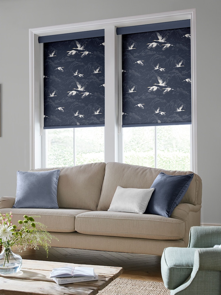 Laura Ashley Blue Animalia Made To Measure Roller Blind - Image 1 of 5
