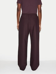 Jigsaw Purple Tailored Drawstring Trousers - Image 4 of 6