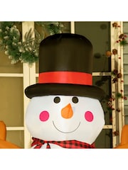 Homcom Multi Outdoor 6ft Inflatable Snowman Decoration - Image 2 of 5