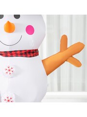 Homcom Multi Outdoor 6ft Inflatable Snowman Decoration - Image 3 of 5