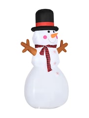 Homcom Multi Outdoor 6ft Inflatable Snowman Decoration - Image 4 of 5