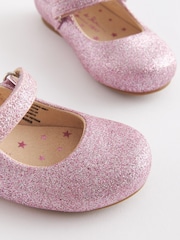 Pink Glitter Wide Fit (G) Mary Jane Shoes - Image 3 of 4