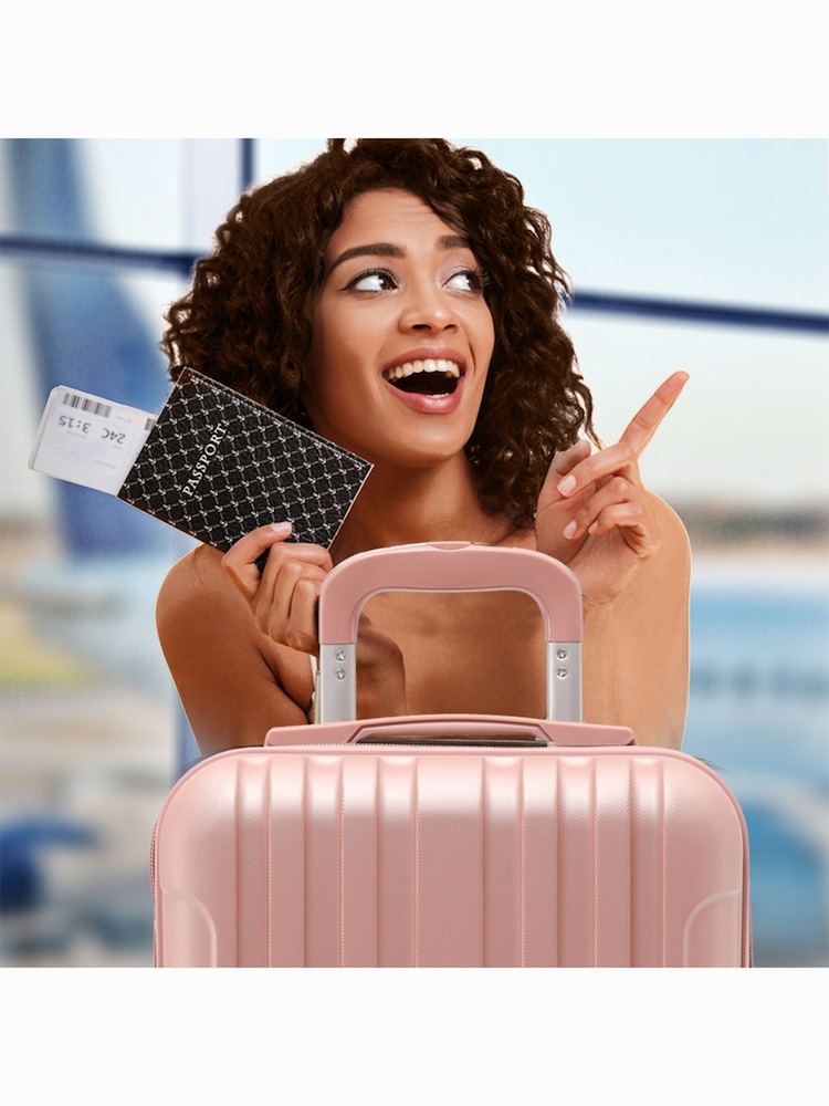 Flight Knight Large Hardcase Lightweight Check-In Suitcase With 4 Wheels - Image 7 of 7