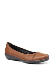 Hotter Tan Brown Standard Fit Robyn II Slip-On Leather Shoes - Image 2 of 3