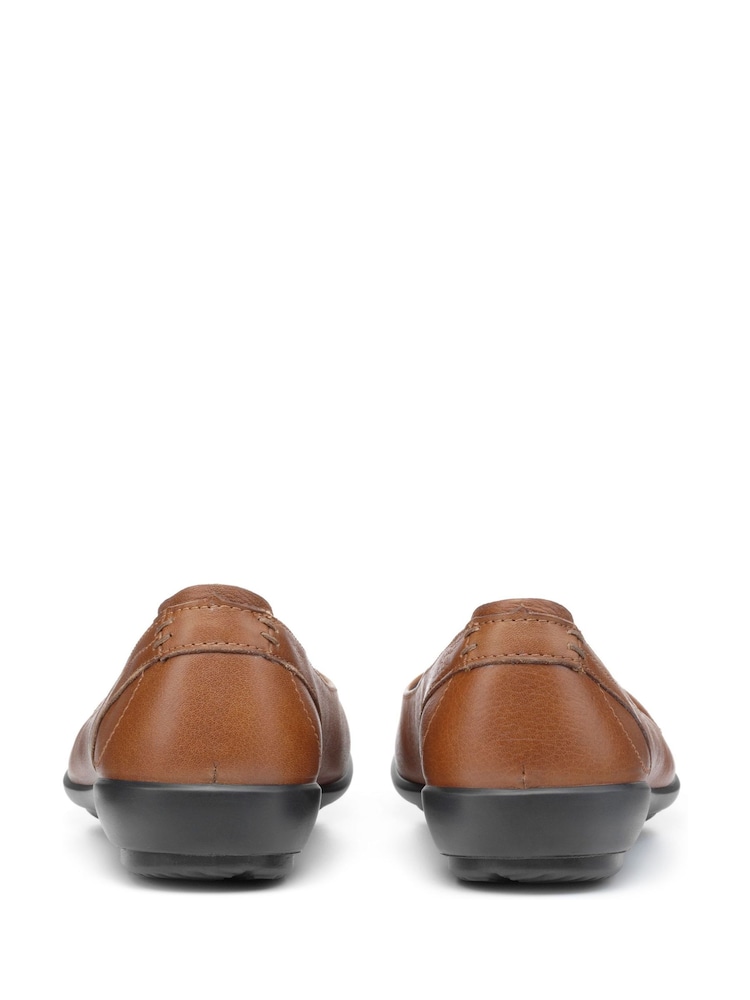 Hotter Tan Brown Standard Fit Robyn II Slip-On Leather Shoes - Image 3 of 3