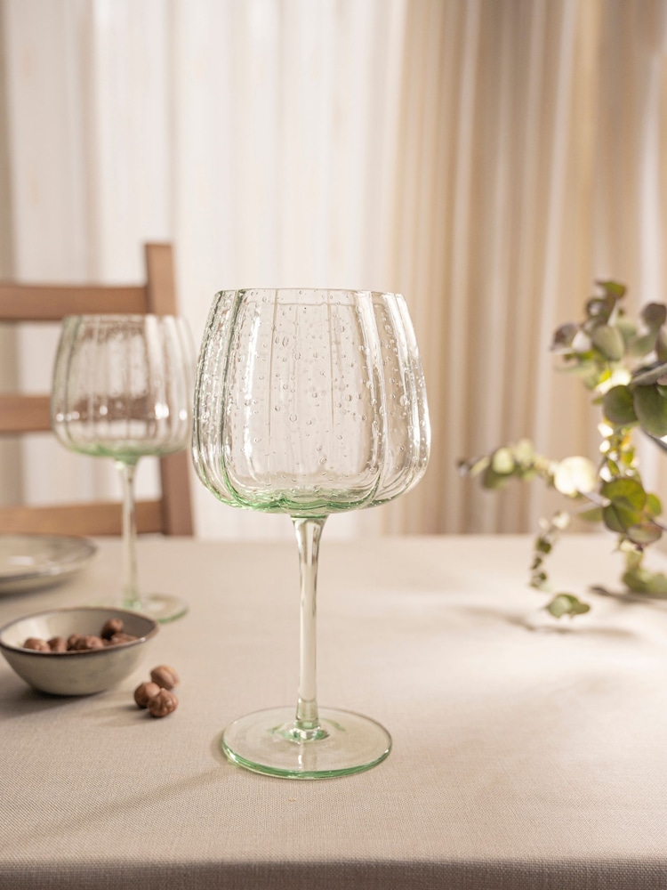Laura Ashley Set of 4 Green gin glasses - Image 2 of 3