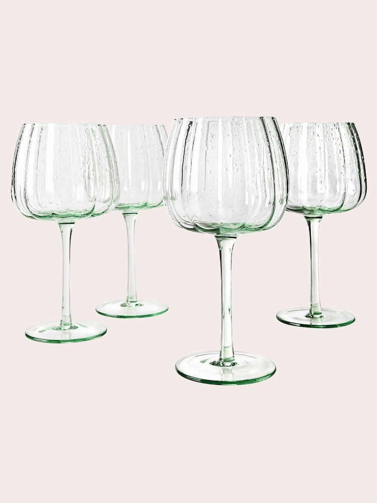 Laura Ashley Set of 4 Green gin glasses - Image 3 of 3