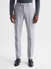 Reiss Soft Grey Lungo Slim Fit Chinos - Image 1 of 6
