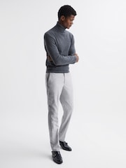 Reiss Soft Grey Lungo Slim Fit Chinos - Image 3 of 6