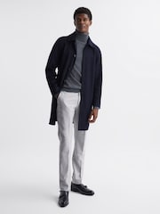 Reiss Soft Grey Lungo Slim Fit Chinos - Image 6 of 6