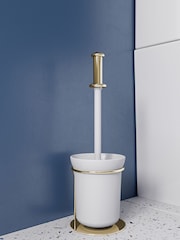 Croydex Grosvenor Gold Toilet Brush and Holder - Image 1 of 3