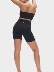 Negru - Pantaloni scurți fără cusături cu talie înaltă și efect modelator Heist Contour - Image 2 of 5