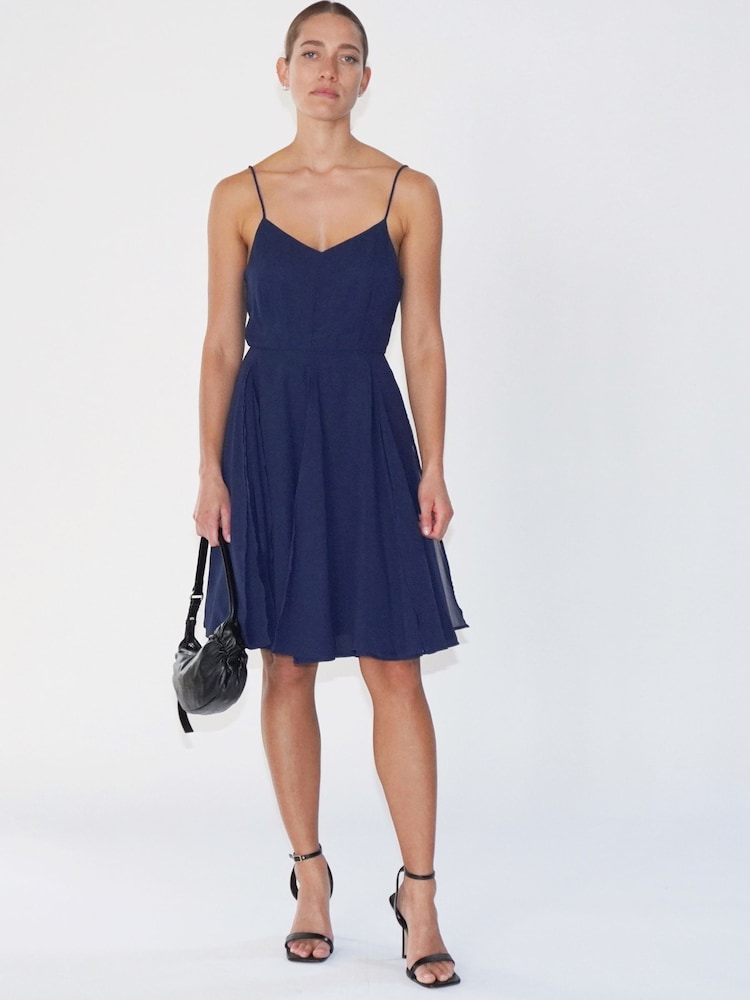 Blau - Religion Jewell Maxikleid mit Spaghettiträgern - Bild 1 von 6 Blau - Religion Jewell Maxikleid mit Spaghettiträgern - Bild 1 von 6