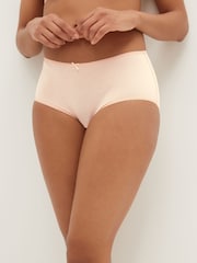 Nude Midi Cotton Rich Knickers 4 Pack - Image 2 of 5