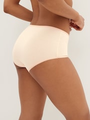 Nude Midi Cotton Rich Knickers 4 Pack - Image 3 of 5