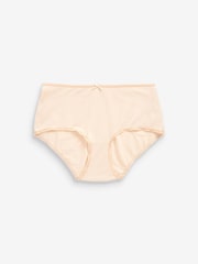 Nude Midi Cotton Rich Knickers 4 Pack - Image 5 of 5