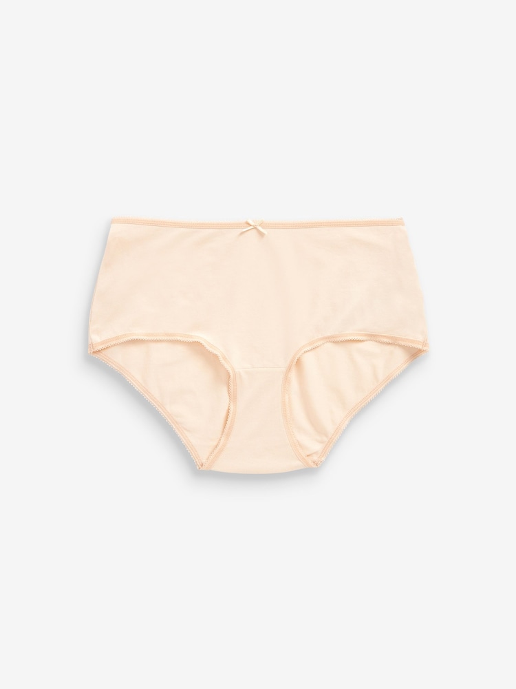 Nude Midi Cotton Rich Knickers 4 Pack - Image 5 of 5