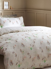 Peter Rabbit™ Natural Classic Watercolour 100% Cotton Duvet Cover and Pillowcase Set - Image 5 of 7