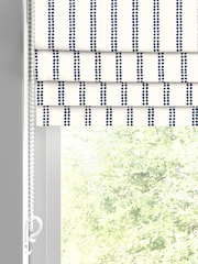 Laura Ashley Blue Candy Stripe Made To Measure Roman Blinds - Image 2 of 6