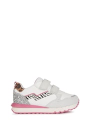 Geox Junior Girls Fastics White Trainers - Image 1 of 6
